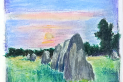 Fuldmåne over Gl. Lejre Skibssætning